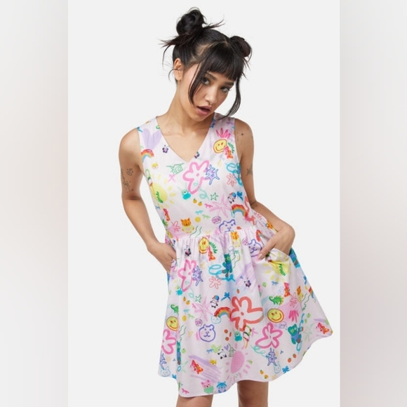 NWT Dangerfield Zero Concentration Mini Dress Size 12 AU / 8 US - Picture 2 of 9